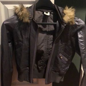 Bebe Silk Bomber Jacket (Medium)
